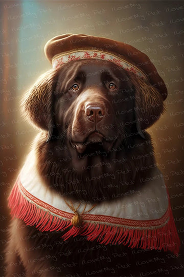 Regal Ruminations Chocolate Labrador Wall Art Poster 360x