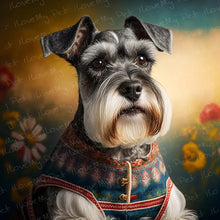 Load image into Gallery viewer, Regal Whiskers Schnauzer Wall Art Poster-Art-Dog Art, Home Decor, Poster, Schnauzer-1