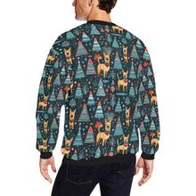 Load image into Gallery viewer, Reindeer Games Belgian Malinois Christmas Fuzzy Sweatshirt for Men-Apparel-Apparel, Belgian Malinois, Christmas, Dog Dad Gifts, Sweatshirt-2