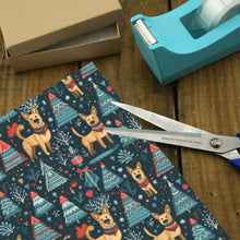 Load image into Gallery viewer, Reindeer Games Belgian Malinois Christmas Gift Wrapping Paper - 2 Rolls-Christmas Ornament-Belgian Malinois,Christmas,Wrapping Paper-2