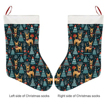 Load image into Gallery viewer, Reindeer Games Belgian Malinois Christmas Stocking-Christmas Ornament-Belgian Malinois, Christmas, Home Decor-3