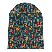 Load image into Gallery viewer, Reindeer Games Belgian Malinois Warm Christmas Beanie-Accessories-Accessories, Belgian Malinois, Christmas, Dog Mom Gifts, Hats-ONE SIZE-7