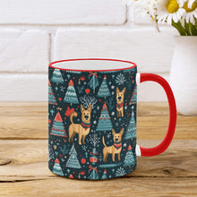 Load image into Gallery viewer, Reindeer Games German Shepherds Christmas Coffee Mug-2