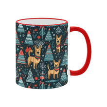 Load image into Gallery viewer, Reindeer Games German Shepherds Christmas Coffee Mug-4