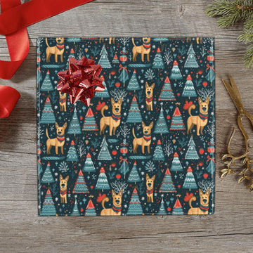 Reindeer Games German Shepherds Christmas Gift Wrapping Paper 2 Rolls 360x