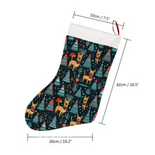 Load image into Gallery viewer, Reindeer Games German Shepherds Christmas Stocking-Christmas Ornament-Christmas, German Shepherd, Home Decor-4