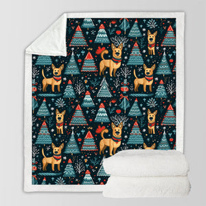 Reindeer Games German Shepherds Soft Warm Christmas Blanket-Blanket-Blankets, Christmas, Dog Dad Gifts, Dog Mom Gifts, German Shepherd, Home Decor-10