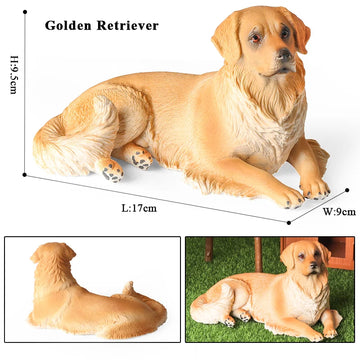 Relaxed Golden Retriever Figurine Lying Down Pose Golden Retriever 360x