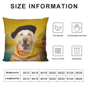 Renaissance Canine Yellow Labrador Plush Pillow Case-Cushion Cover-Dog Dad Gifts, Dog Mom Gifts, Home Decor, Labrador, Pillows-6