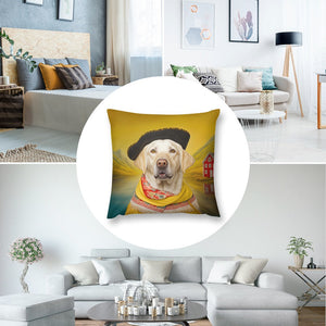 Renaissance Canine Yellow Labrador Plush Pillow Case-Cushion Cover-Dog Dad Gifts, Dog Mom Gifts, Home Decor, Labrador, Pillows-8