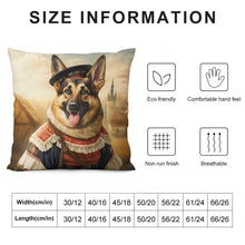 Load image into Gallery viewer, Renaissance Rover German Shepherd Plush Pillow Case-Cushion Cover-Dog Dad Gifts, Dog Mom Gifts, German Shepherd, Home Decor, Pillows-6