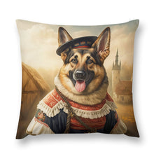 Load image into Gallery viewer, Renaissance Rover German Shepherd Plush Pillow Case-Cushion Cover-Dog Dad Gifts, Dog Mom Gifts, German Shepherd, Home Decor, Pillows-12 &quot;×12 &quot;-1