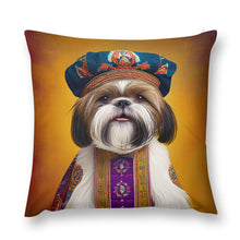 Load image into Gallery viewer, Renaissance Ruffian Shih Tzu Plush Pillow Case-Cushion Cover-Dog Dad Gifts, Dog Mom Gifts, Home Decor, Pillows, Shih Tzu-2