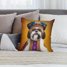 Load image into Gallery viewer, Renaissance Ruffian Shih Tzu Plush Pillow Case-Cushion Cover-Dog Dad Gifts, Dog Mom Gifts, Home Decor, Pillows, Shih Tzu-3