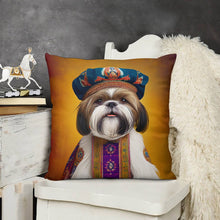 Load image into Gallery viewer, Renaissance Ruffian Shih Tzu Plush Pillow Case-Cushion Cover-Dog Dad Gifts, Dog Mom Gifts, Home Decor, Pillows, Shih Tzu-8
