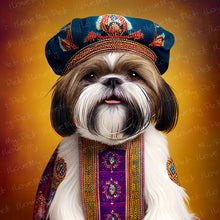 Load image into Gallery viewer, Renaissance Ruffian Shih Tzu Wall Art Poster-Art-Dog Art, Home Decor, Poster, Shih Tzu-1