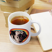 Load image into Gallery viewer, Retro Pug Love Coffee Mug-Mug-Dog Dad Gifts,Dog Memorial Gifts,Dog Mom Gifts,Mugs,Pug-3