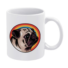 Load image into Gallery viewer, Retro Pug Love Coffee Mug-Mug-Dog Dad Gifts,Dog Memorial Gifts,Dog Mom Gifts,Mugs,Pug-5