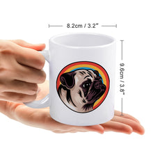 Load image into Gallery viewer, Retro Pug Love Coffee Mug-Mug-Dog Dad Gifts,Dog Memorial Gifts,Dog Mom Gifts,Mugs,Pug-6