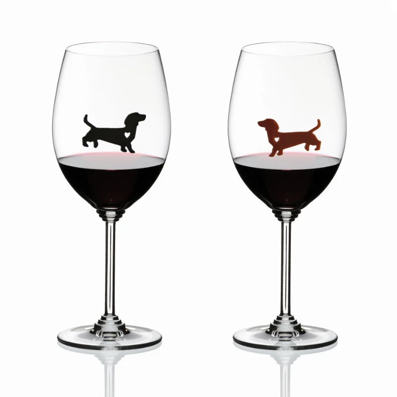 Reusable Dachshund Wine Glass Silicone Charms - Set of 12-Accessories-Accessories, Dachshund, Dog Dad Gifts, Dog Mom Gifts-1