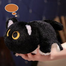 Load image into Gallery viewer, Reversible Flip Cat Plush - Black to Grey Cat-11