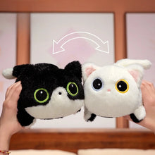 Load image into Gallery viewer, Reversible Flip Cat Plush - White to Black and White Cat-2