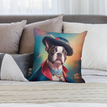 Load image into Gallery viewer, Revolutionary Ruff Boston Terrier Plush Pillow Case-Cushion Cover-Boston Terrier, Dog Dad Gifts, Dog Mom Gifts, Home Decor, Pillows-2