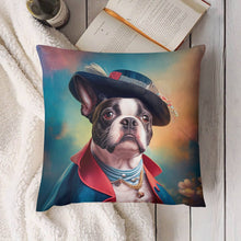 Load image into Gallery viewer, Revolutionary Ruff Boston Terrier Plush Pillow Case-Cushion Cover-Boston Terrier, Dog Dad Gifts, Dog Mom Gifts, Home Decor, Pillows-4