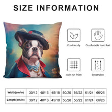 Load image into Gallery viewer, Revolutionary Ruff Boston Terrier Plush Pillow Case-Cushion Cover-Boston Terrier, Dog Dad Gifts, Dog Mom Gifts, Home Decor, Pillows-6