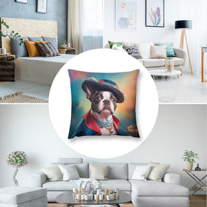 Revolutionary Ruff Boston Terrier Plush Pillow Case-Cushion Cover-Boston Terrier, Dog Dad Gifts, Dog Mom Gifts, Home Decor, Pillows-8
