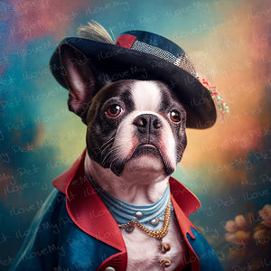 Revolutionary Ruff Boston Terrier Wall Art Poster-Art-Boston Terrier, Dog Art, Home Decor, Poster-1