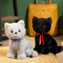Load image into Gallery viewer, Ribbon Bow Black Cat Stuffed Animal Plush Toys-Stuffed Animals-Black Cat,Cat Memorial Gifts,Cats,Stuffed Animal-10