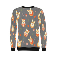 Load image into Gallery viewer, Rolly Polly Christmas Corgis Women&#39;s Sweatshirt-13