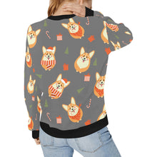 Load image into Gallery viewer, Rolly Polly Christmas Corgis Women&#39;s Sweatshirt-16