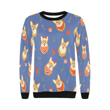Load image into Gallery viewer, Rolly Polly Christmas Corgis Women&#39;s Sweatshirt-9