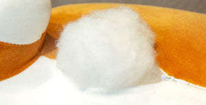 Image of the cotton filling of super cute Shiba Inu plush stuffed animal toy pillow