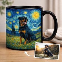 Load image into Gallery viewer, Personalized Starry Night Artwork Rottweiler Coffee Mug-Mug-Dog Dad Gifts,Dog Memorial Gifts,Dog Mom Gifts,Mugs,Personalize Artwork,Rottweiler-11