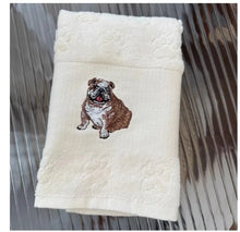 Load image into Gallery viewer, Rottweiler Love Large Embroidered Cotton Towel-Home Decor-Bathroom Decor,Dog Mom Gifts,Home Decor,Rottweiler,Towel-27