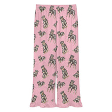 Load image into Gallery viewer, Rottweiler Pajama Pants for Women - Ruffle Hem Design - Watercolor Elegance Rottweilers-Pajamas-Apparel,Dog Mom Gifts,Pajamas,Rottweiler-15