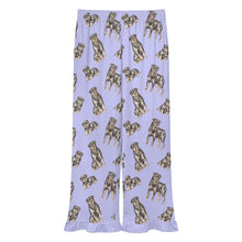 Load image into Gallery viewer, Rottweiler Pajama Pants for Women - Ruffle Hem Design - Watercolor Elegance Rottweilers-Pajamas-Apparel,Dog Mom Gifts,Pajamas,Rottweiler-5