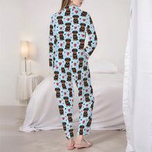 Load image into Gallery viewer, Rottweiler Pajamas for Women - XL Available - My Heart Belong to a Rottie-Pajamas-Apparel,Dog Mom Gifts,Pajamas,Rottweiler-4