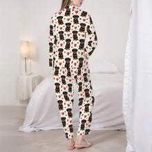 Load image into Gallery viewer, Rottweiler Pajamas for Women - XL Available - My Heart Belong to a Rottie-Pajamas-Apparel,Dog Mom Gifts,Pajamas,Rottweiler-6