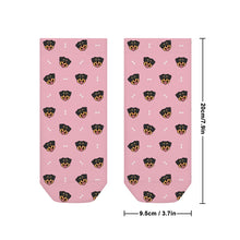 Load image into Gallery viewer, Rottweiler Socks - Ankle Length - Happy Rottweiler Delight-Accessories-Accessories,Dog Dad Gifts,Rottweiler,Socks-19