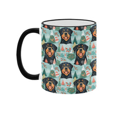 Load image into Gallery viewer, Rottweiler's Winter Wonderland Christmas Coffee Mug-4