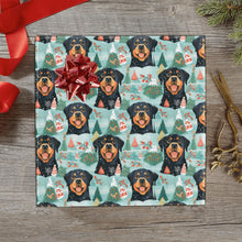 Load image into Gallery viewer, Rottweiler's Winter Wonderland Christmas Gift Wrapping Paper - 2 Rolls-Christmas Ornament-Christmas,Rottweiler,Wrapping Paper-3