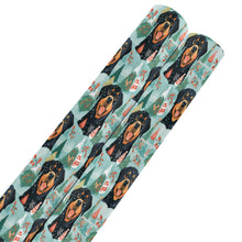 Load image into Gallery viewer, Rottweiler's Winter Wonderland Christmas Gift Wrapping Paper - 2 Rolls-Christmas Ornament-Christmas,Rottweiler,Wrapping Paper-White12-ONE SIZE-4