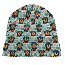 Load image into Gallery viewer, Rottweiler&#39;s Winter Wonderland Warm Christmas Beanie-Accessories-Accessories, Christmas, Dog Mom Gifts, Hats, Rottweiler-ONE SIZE-5