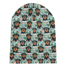Load image into Gallery viewer, Rottweiler&#39;s Winter Wonderland Warm Christmas Beanie-Accessories-Accessories, Christmas, Dog Mom Gifts, Hats, Rottweiler-ONE SIZE-7