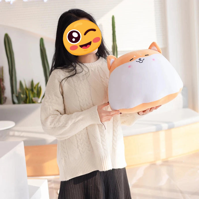 Round shiba inu plush on sale