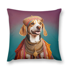 Load image into Gallery viewer, Royal Coronation Maharaja Beagle Plush Pillow Case-Cushion Cover-Beagle, Dog Dad Gifts, Dog Mom Gifts, Home Decor, Pillows-3